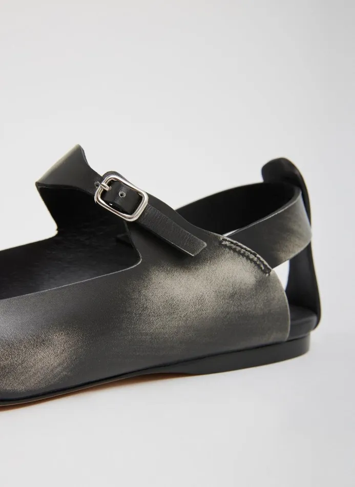 Women Flats Tibi Rudolph Flat Blackwhite