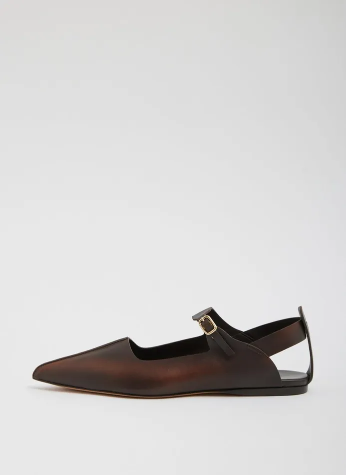 Women Flats Tibi Rudolph Flat Brown Tan