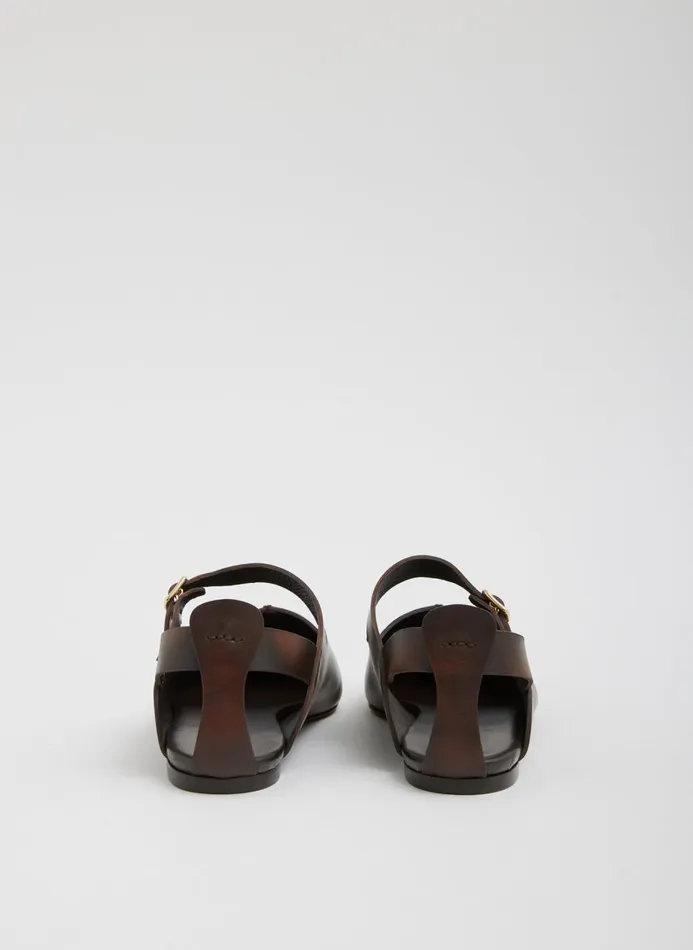 Women Flats Tibi Rudolph Flat Brown Tan