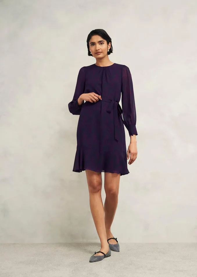 Women Frances Dress Plum Multi Hobbs Dresses and Jumpsuits