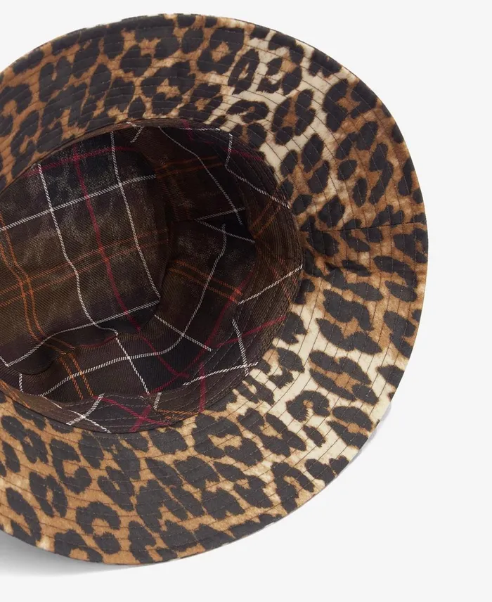 Women Hats Barbour X GANNI Waxed Leopard Bucket Hat Leopard Print Women Hats Barbour X GANNI Waxed Leopard Bucket Hat Leopard Print