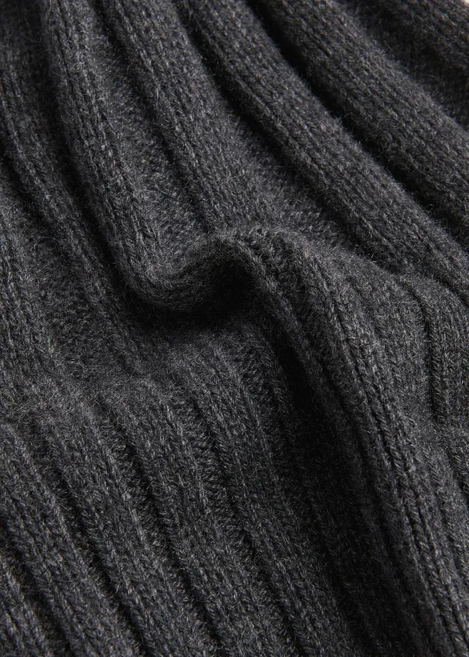Women Hats Gloves and Scarves Whistles Dark Grey Cashmere Wool Blend Hat