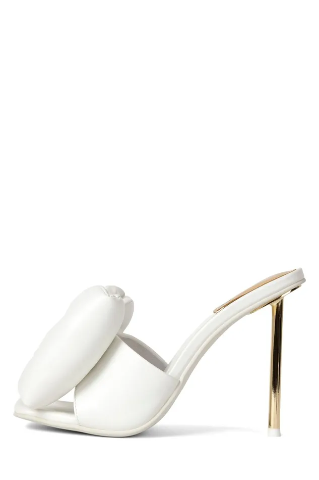 Women Heel Jeffrey Campbell BOWDOWN White Gold