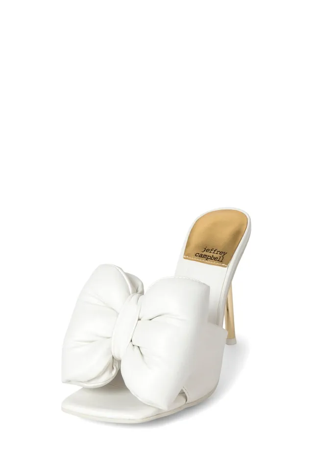 Women Heel Jeffrey Campbell BOWDOWN White Gold