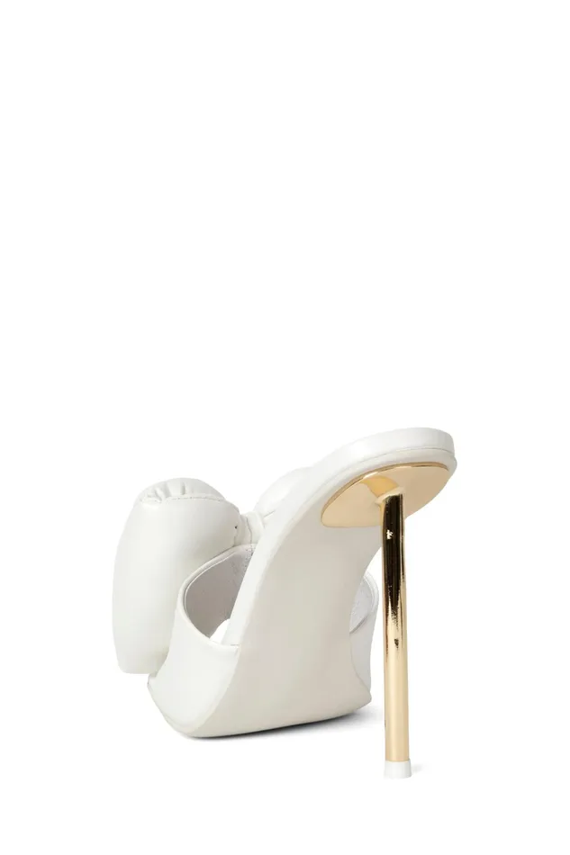 Women Heel Jeffrey Campbell BOWDOWN White Gold