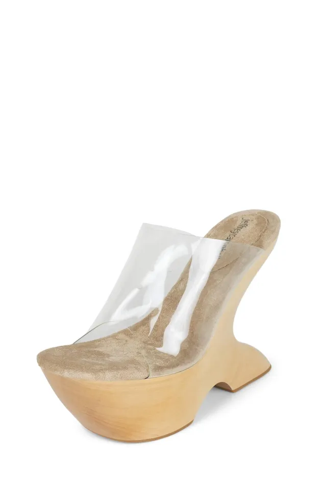 Women Heel Jeffrey Campbell GIAH2 Teal Suede Brown