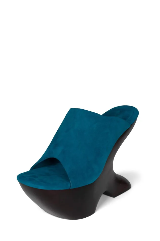 Women Heel Jeffrey Campbell GIAH2 Teal Suede Brown