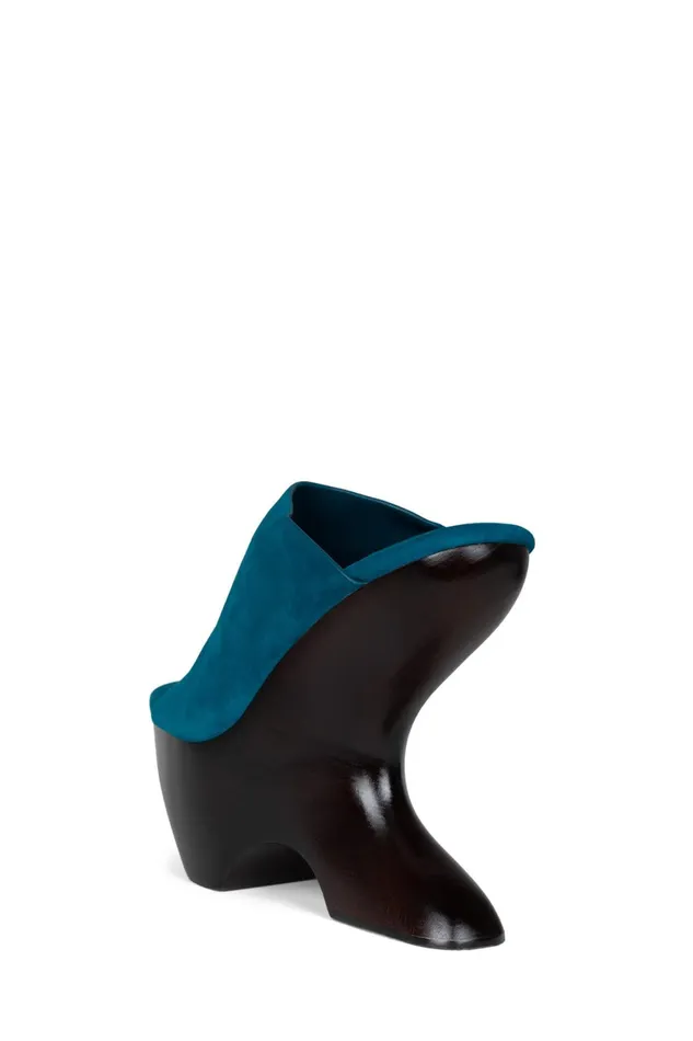Women Heel Jeffrey Campbell GIAH2 Teal Suede Brown