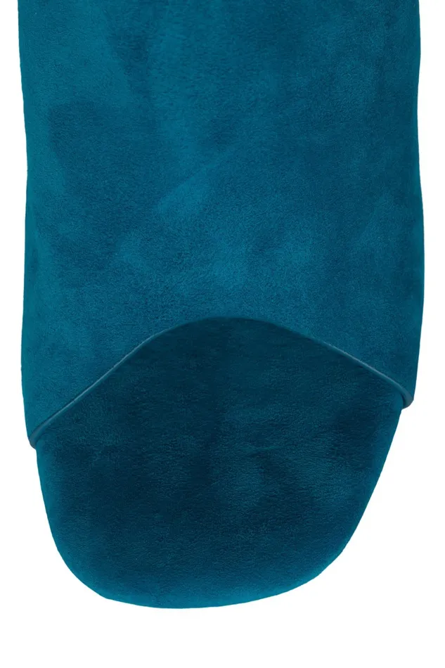 Women Heel Jeffrey Campbell GIAH2 Teal Suede Brown