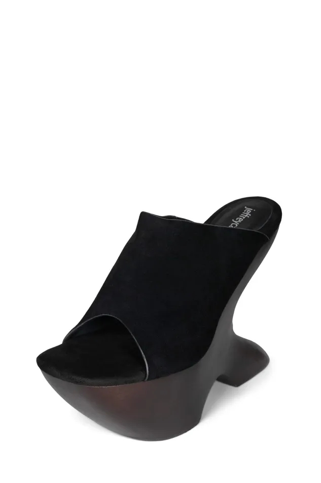 Women Heel Jeffrey Campbell GIAH2 Teal Suede Brown