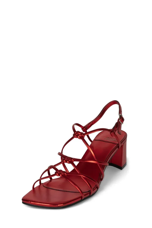 Women Heel Jeffrey Campbell SOCIALIZE Red Metallic