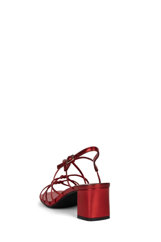 Women Heel Jeffrey Campbell SOCIALIZE Red Metallic