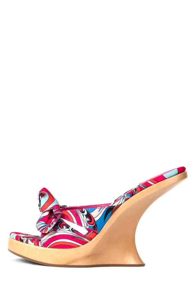 Women Heel Jeffrey Campbell TEASING Fuchsia Blue Multi