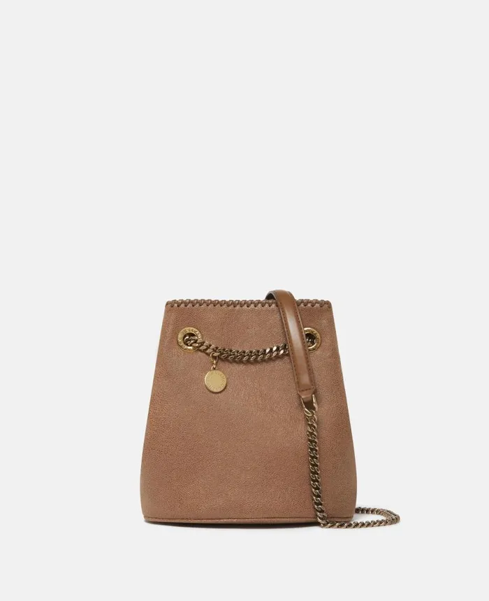 Women Iconic Falabella Stella McCartney Falabella Bucket Bag Pecan Brown