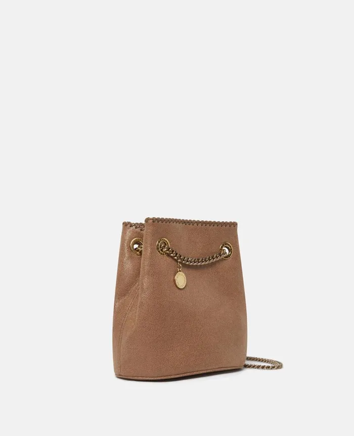 Women Iconic Falabella Stella McCartney Falabella Bucket Bag Pecan Brown