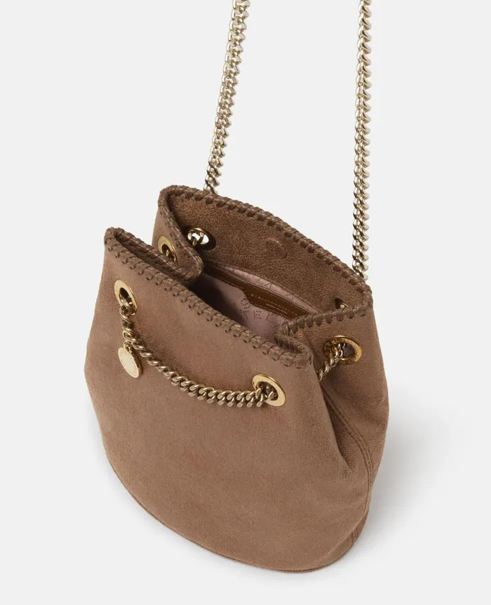 Women Iconic Falabella Stella McCartney Falabella Bucket Bag Pecan Brown