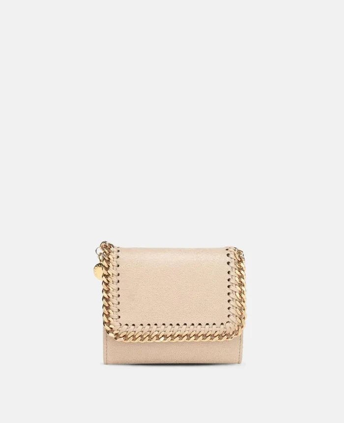 Women Iconic Falabella Stella McCartney Falabella Small Flap Wallet Clotted Cream Women Iconic Falabella Stella McCartney Falabella Small Flap Wallet Clotted Cream