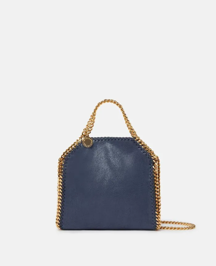 Women Iconic Falabella Stella McCartney Falabella Tiny Tote Bag Indigo Moon