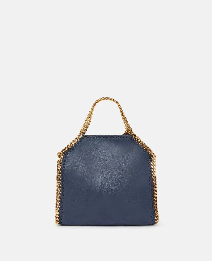 Women Iconic Falabella Stella McCartney Falabella Tiny Tote Bag Indigo Moon