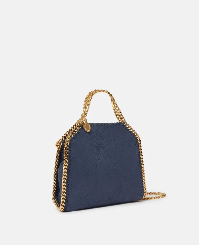Women Iconic Falabella Stella McCartney Falabella Tiny Tote Bag Indigo Moon