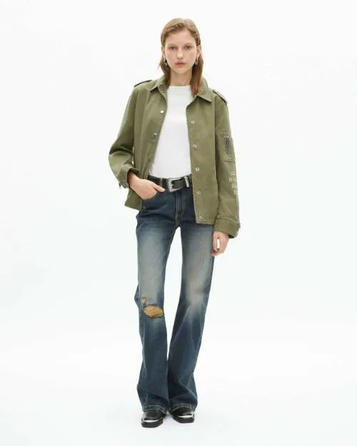 Women Jackets and Blazers The Kooples Khaki Jacket Kaki