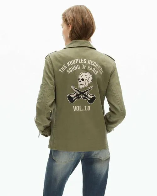 Women Jackets and Blazers The Kooples Khaki Jacket Kaki