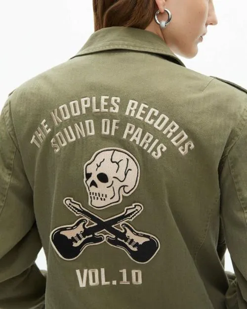 Women Jackets and Blazers The Kooples Khaki Jacket Kaki
