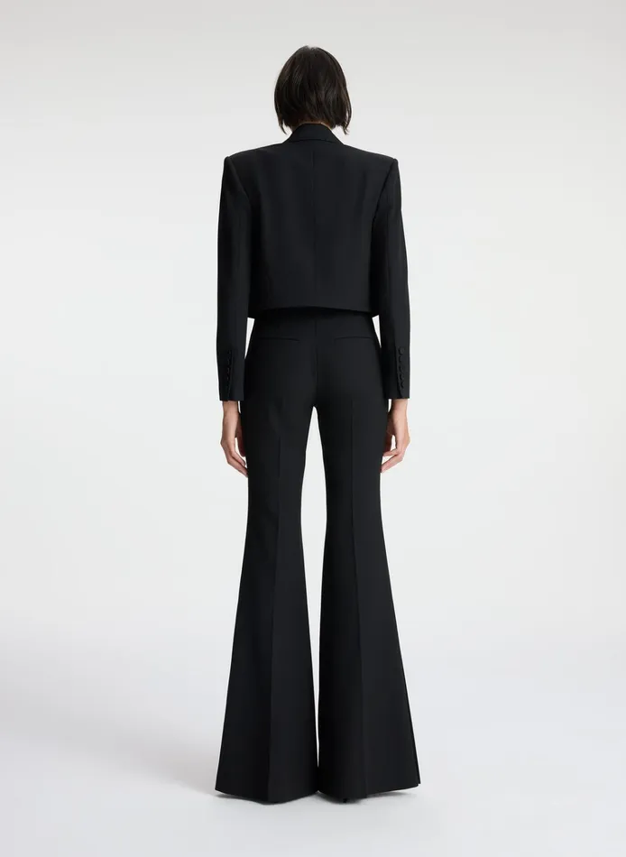 Women Jackets and Coats ALC Anderson Cropped Tuxedo Jacket Black