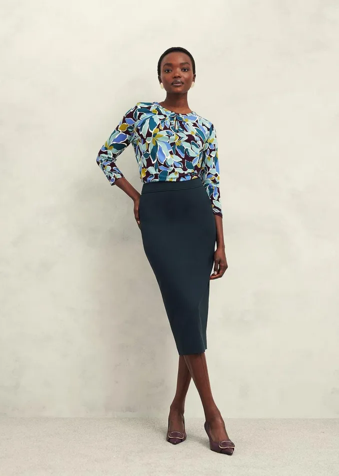 Women Julia Printed Top Malbec Multi Hobbs Tops