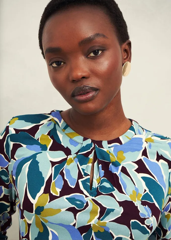 Women Julia Printed Top Malbec Multi Hobbs Tops