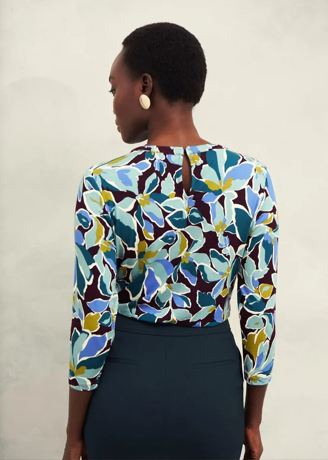 Women Julia Printed Top Malbec Multi Hobbs Tops