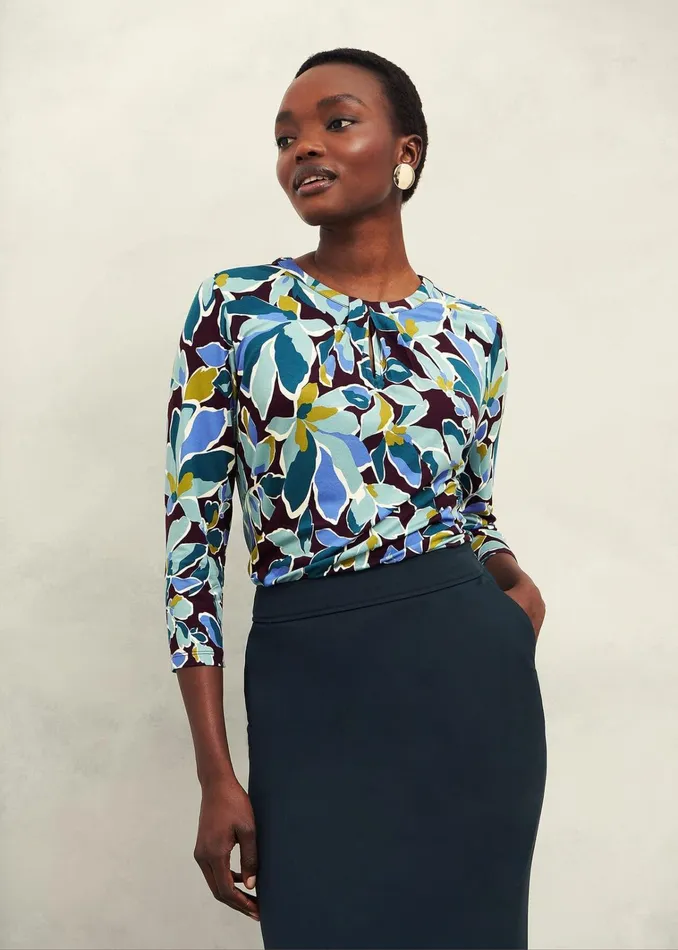 Women Julia Printed Top Malbec Multi Hobbs Tops