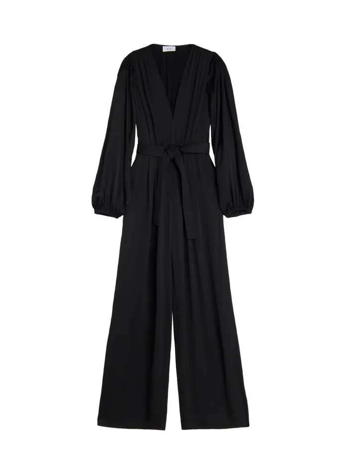 Women Jumpsuits ALC Imogen Satin Jumpsuit Black