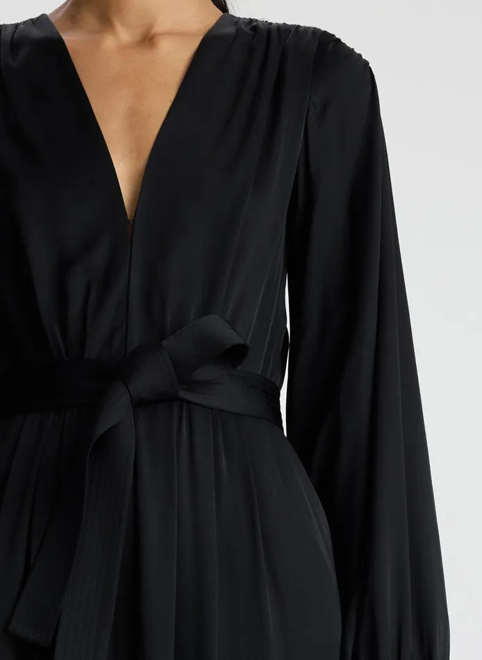 Women Jumpsuits ALC Imogen Satin Jumpsuit Black