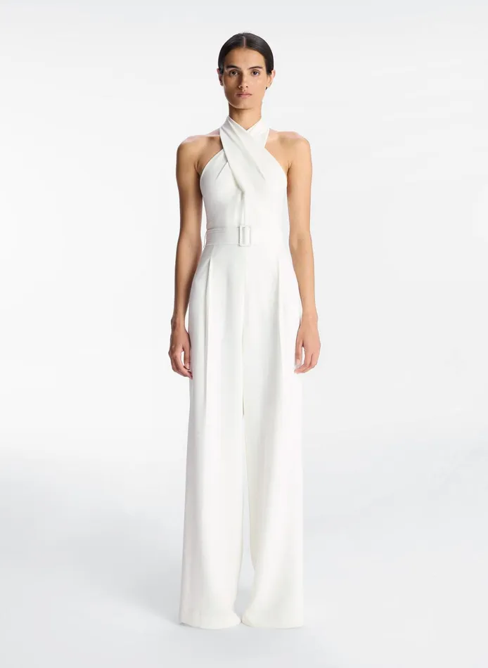 Women Jumpsuits ALC Murphy WideLeg Jumpsuit White