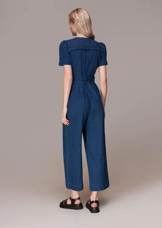Women Jumpsuits Whistles Alana Denim Jumpsuit