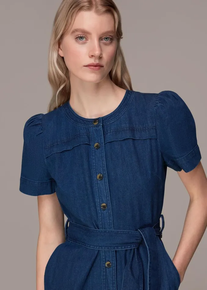 Women Jumpsuits Whistles Alana Denim Jumpsuit