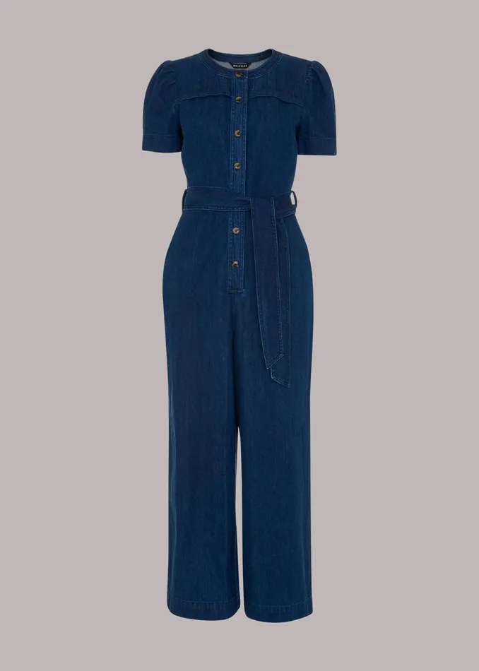 Women Jumpsuits Whistles Alana Denim Jumpsuit