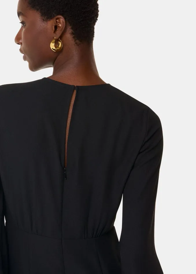 Women Jumpsuits Whistles Black Bonnie Gathered Jumpsuit