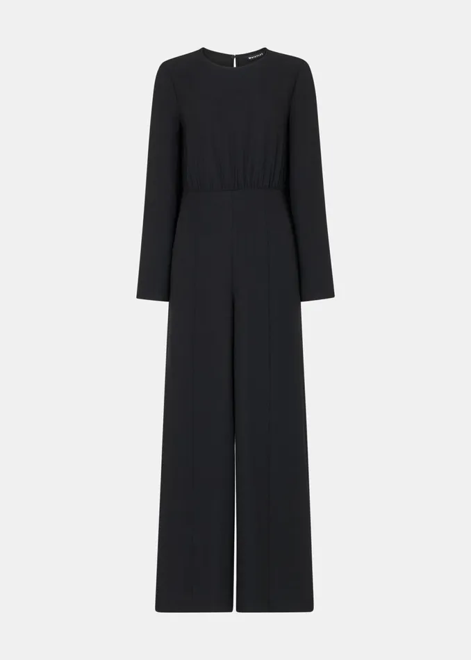 Women Jumpsuits Whistles Black Bonnie Gathered Jumpsuit