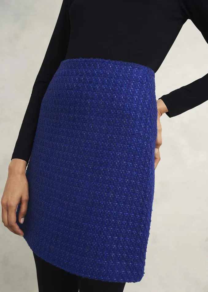 Women Khloe Skirt With Wool Cobalt Hobbs Skirts