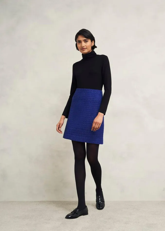 Women Khloe Skirt With Wool Cobalt Hobbs Skirts