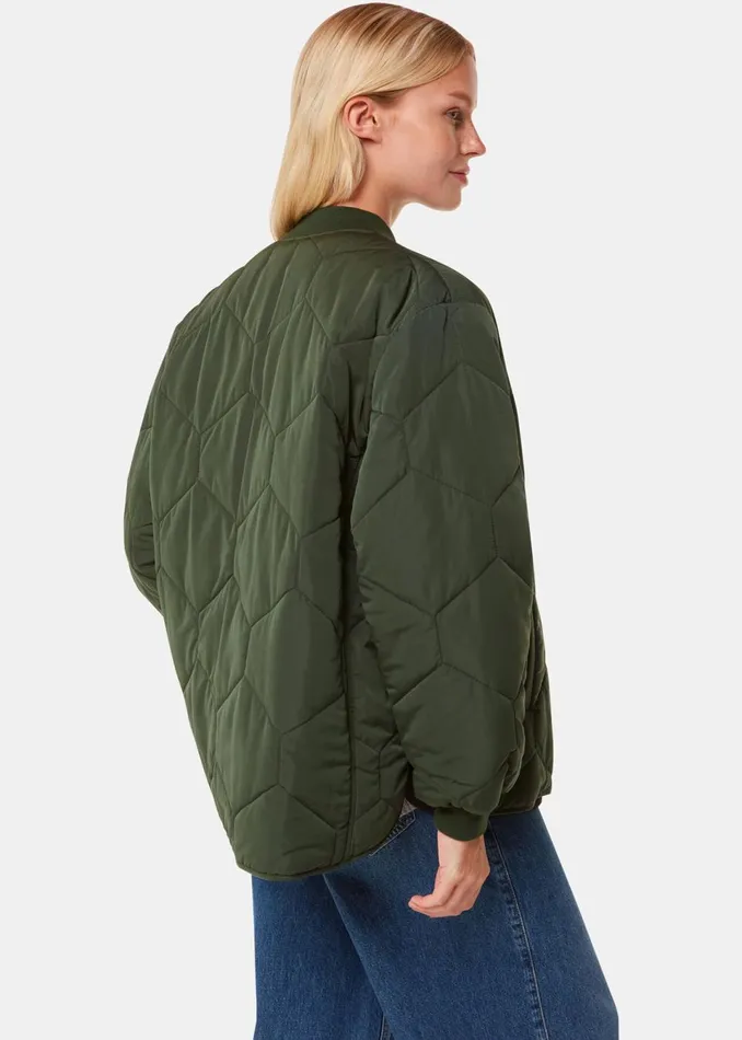WomenKids Coats and Jackets Whistles Khaki Ida Short Quilted Coat
