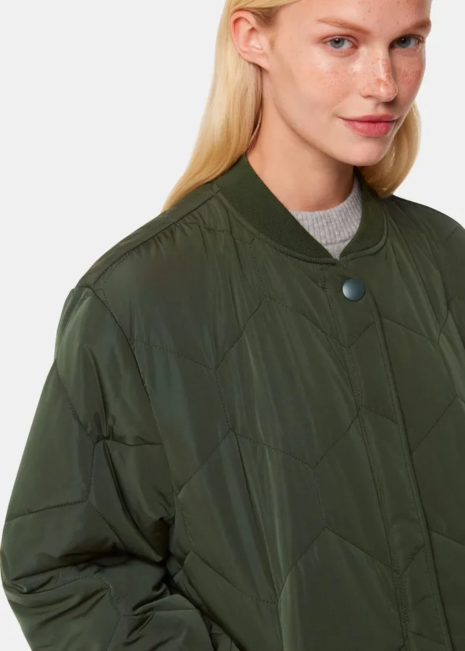 WomenKids Coats and Jackets Whistles Khaki Ida Short Quilted Coat