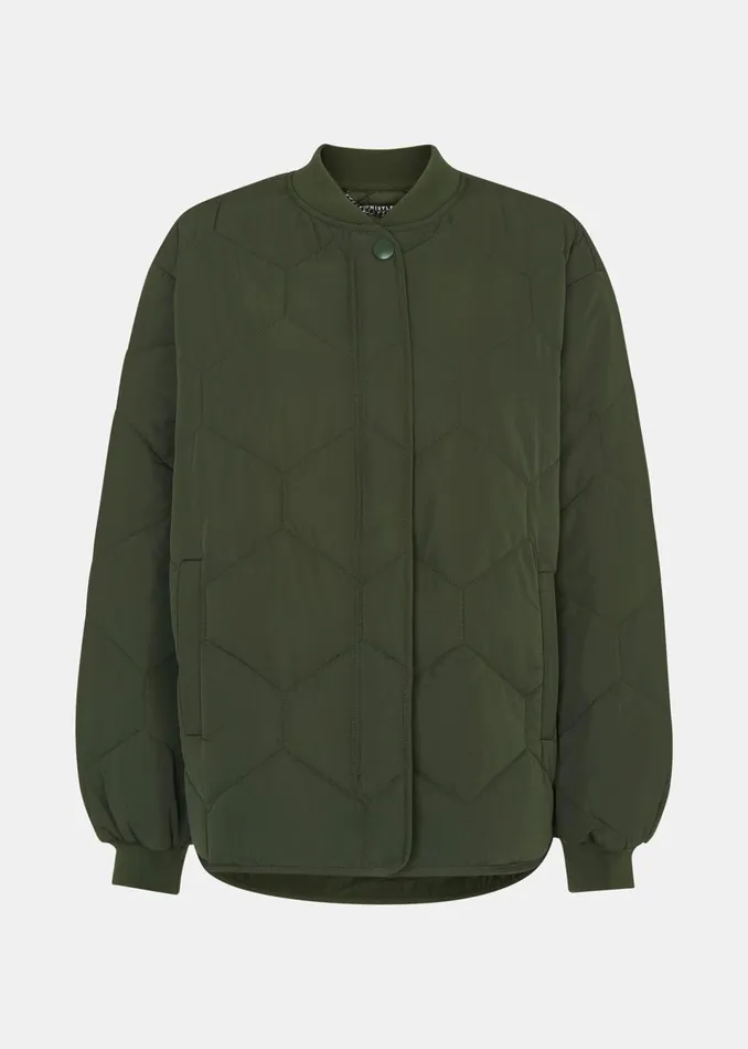 WomenKids Coats and Jackets Whistles Khaki Ida Short Quilted Coat