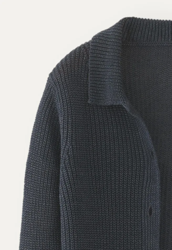 Women Knitted Jacket Petrol Grey Poetry Fashion Cardigans
