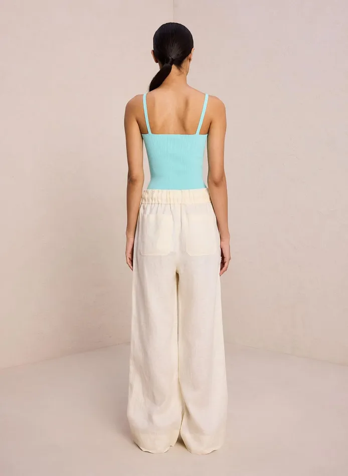 Women Knitwear ALC Milo Rib Knit Top Summer Dew