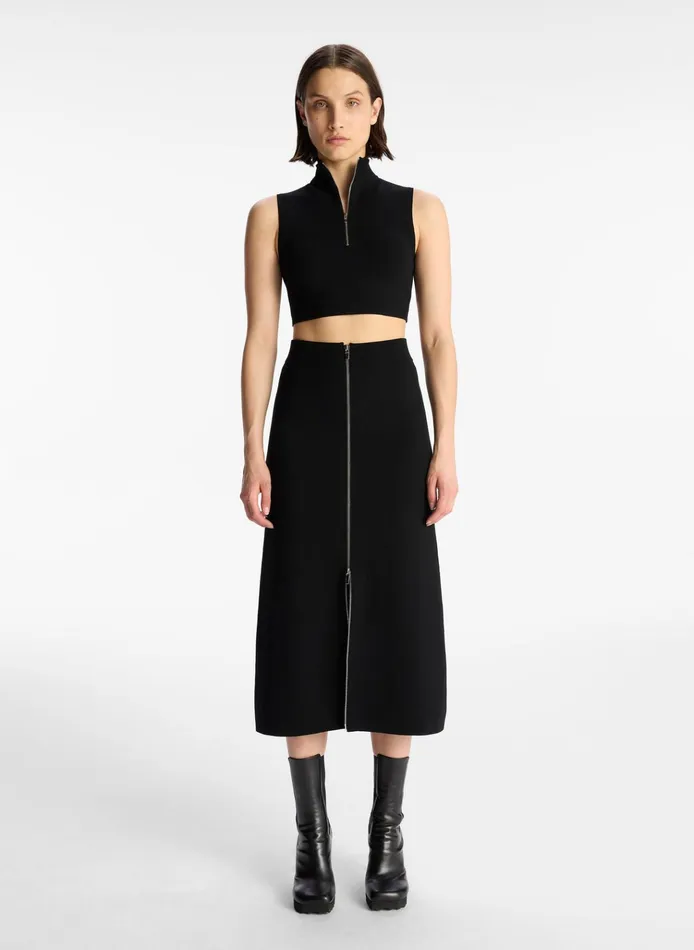 Women Knitwear ALC Natalia Knit Midi Skirt Black