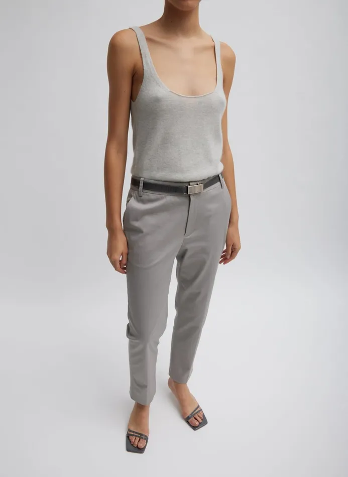 Women Knitwear and Sweatshirts Tibi Washable Cashmere Tank Sweater Light Heather Grey Women Knitwear and Sweatshirts Tibi Washable Cashmere Tank Sweater Light Heather Grey
