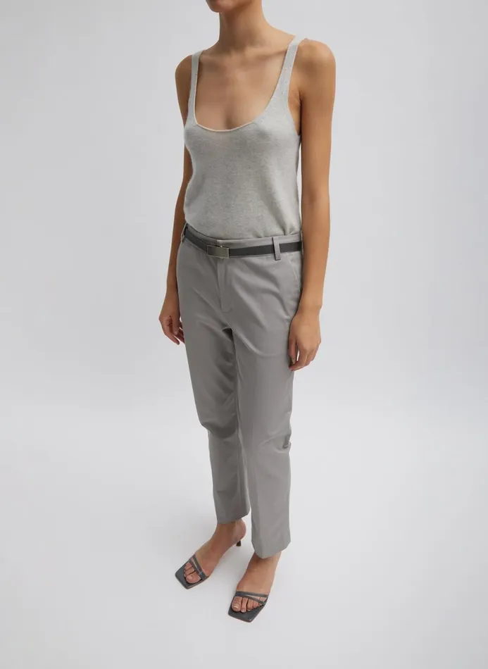 Women Knitwear and Sweatshirts Tibi Washable Cashmere Tank Sweater Light Heather Grey